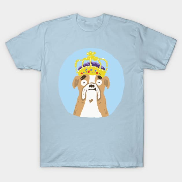 Bulldog King T-Shirt by colinrac